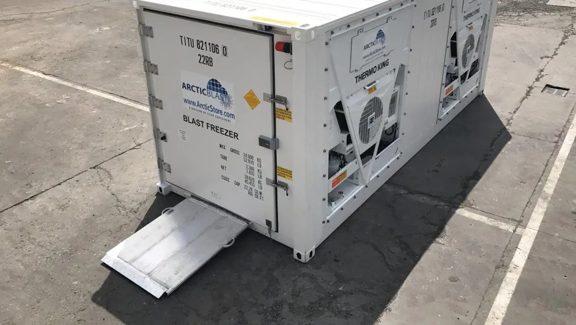 Răcire rapidă ArcticBlast de 20 ft – Container frigorific de depozitare