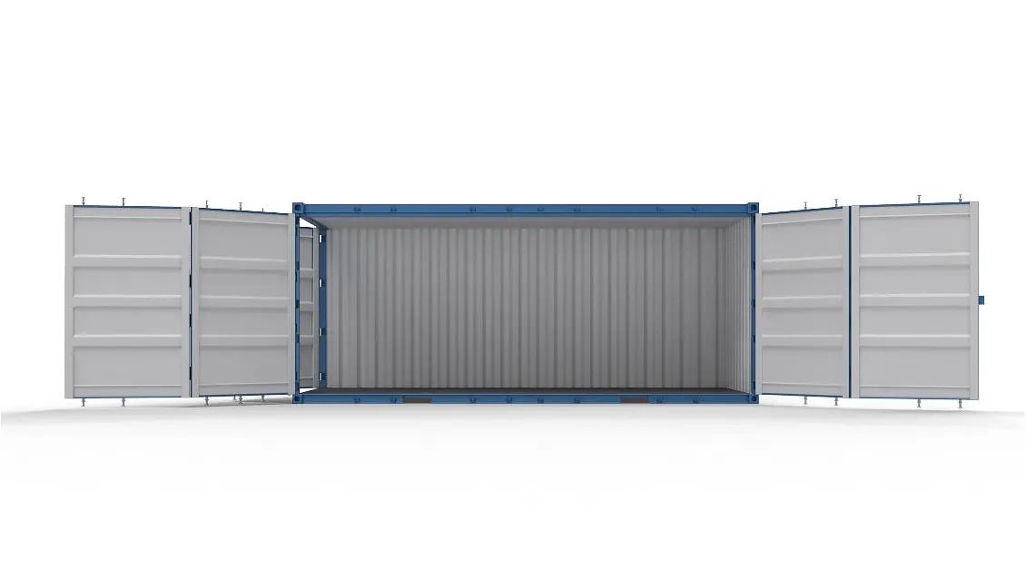 Container de 20 ft cu uși laterale și casetă de încuiere