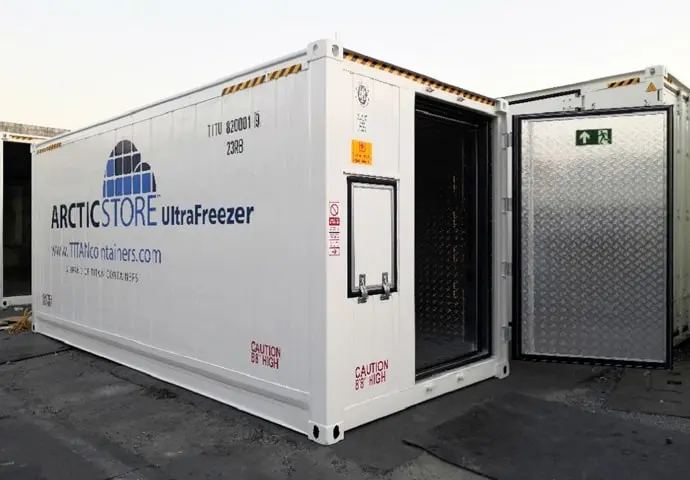 Depozitare la rece Arctic Ultrafreezer – Temperaturi ultrajoase – Containere frigorifice de închiriat