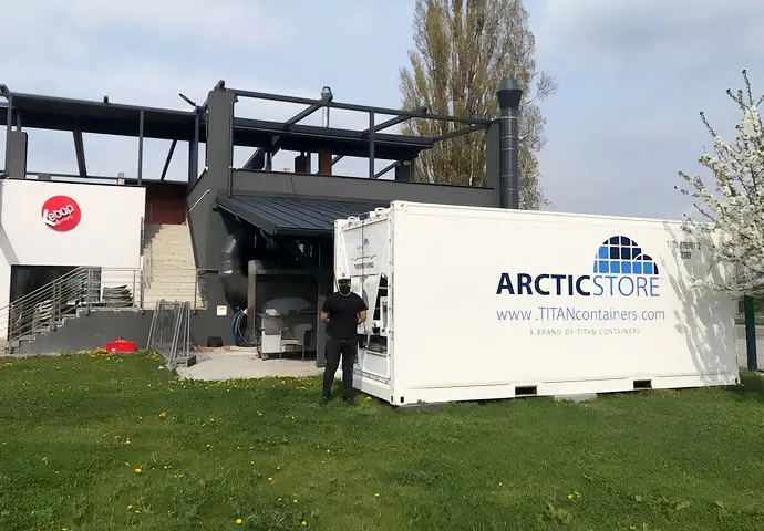 Depozitare la rece ArcticStore – Containere frigorifice de 20 ft de închiriat