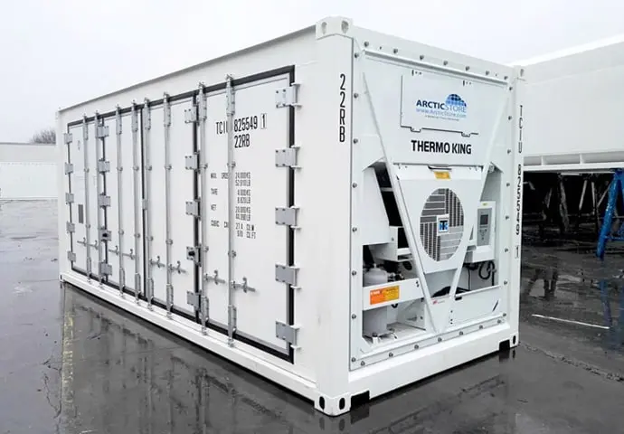 Depozitare la rece ArcticStore – Containere frigorifice de 20 ft cu uși laterale de închiriat