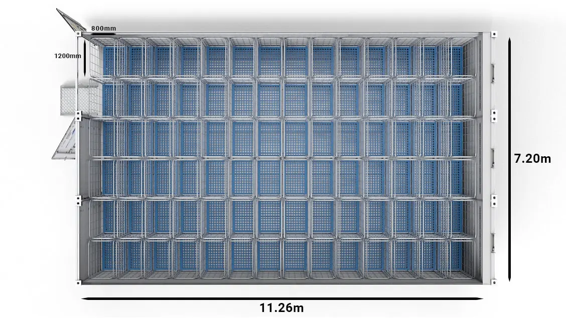 Arctic SuperStore de 40 ft cu cărucioare