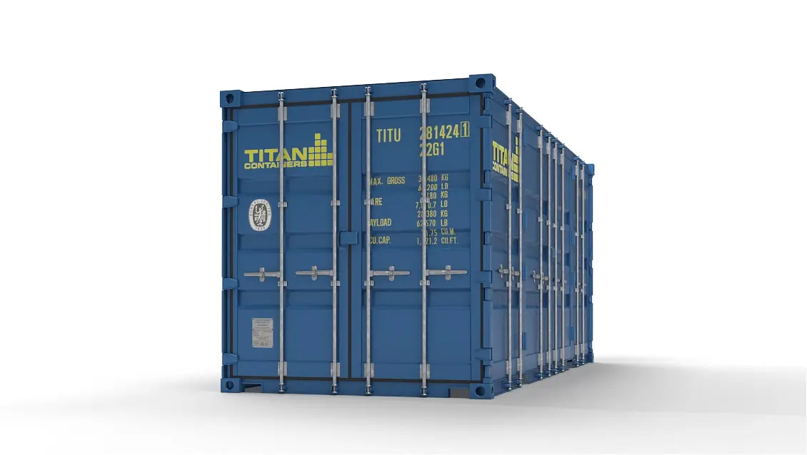 Cumpărați un container de 20 ft cu uși laterale și casetă de încuiere