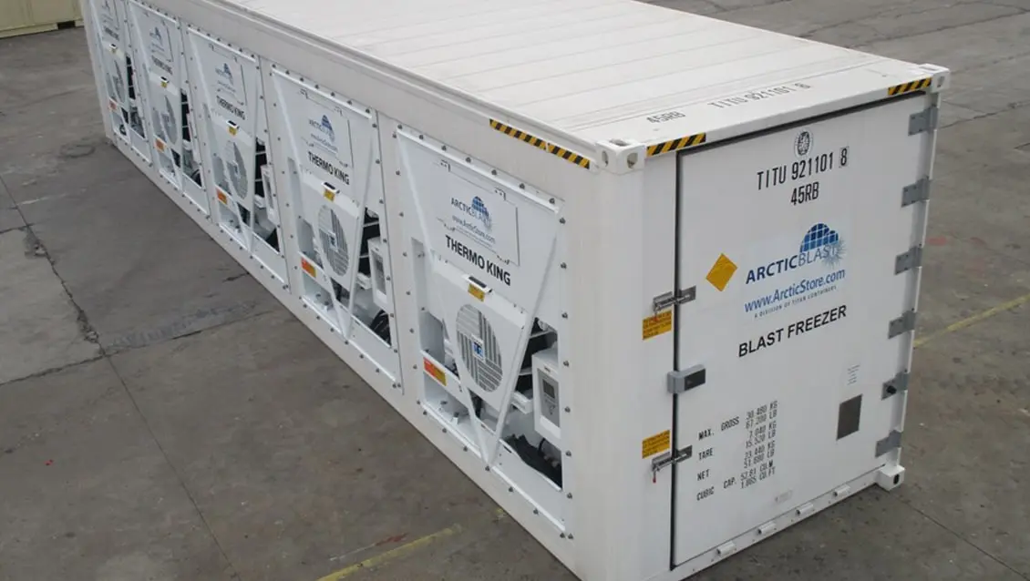 Container frigorific Arctic Blast de 40 ft pentru închiriere - Depozitare cu răcire rapidă