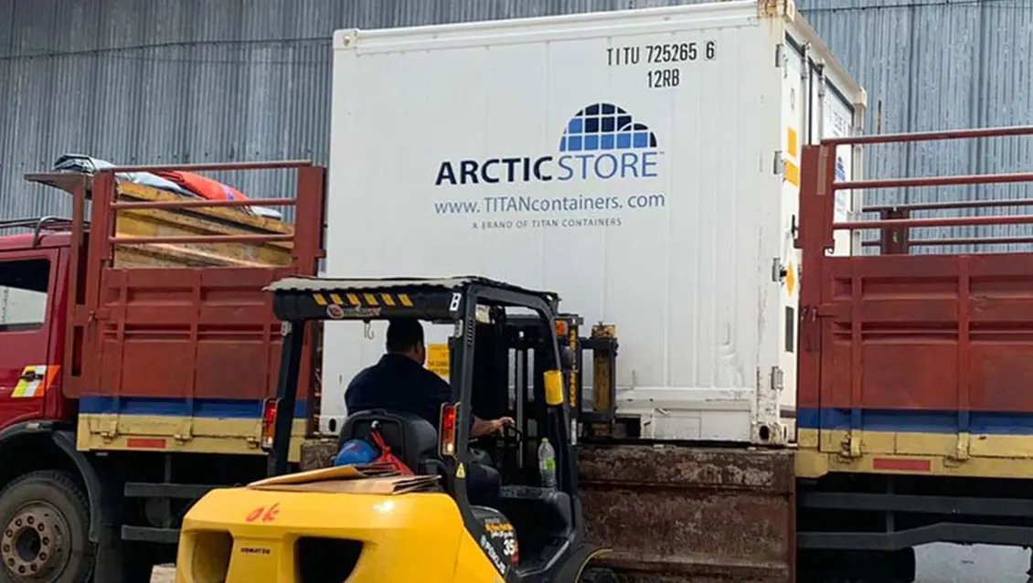 Container frigorific ArcticStore de 10 ft pentru depozitare frigorifică, de închiriat