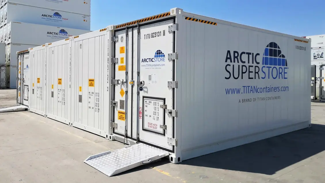 Containere frigorifice modulare Arctic SuperStore de 20 ft pentru închiriere