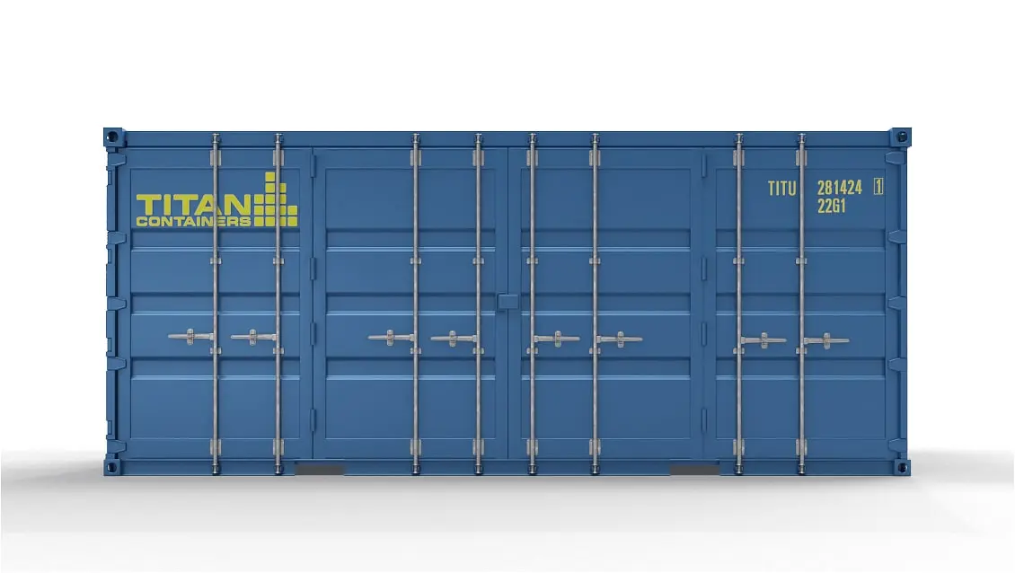 Achiziționați un container de 20 ft cu uși laterale și casetă de încuiere