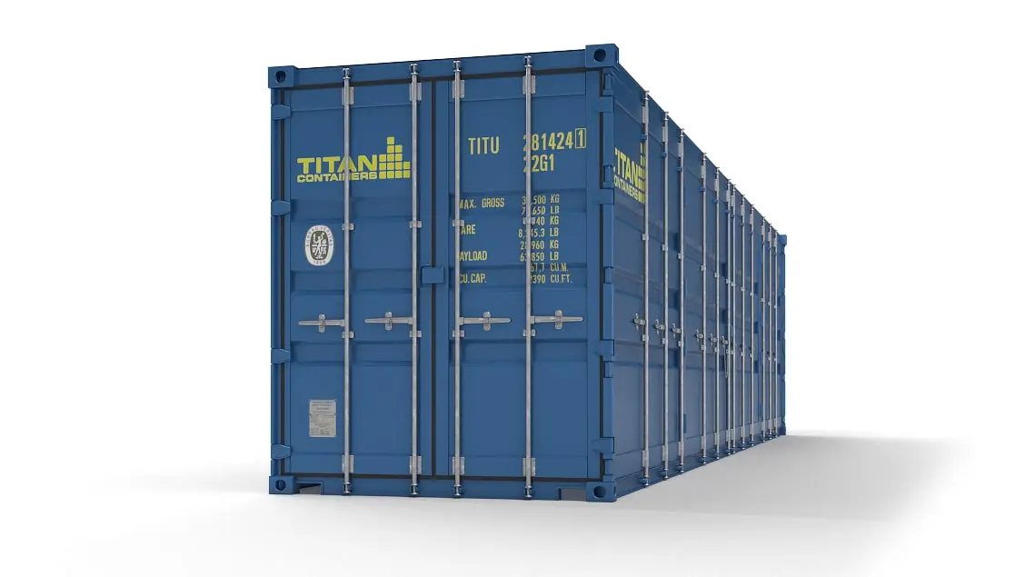 Containere high cube de 40 ft cu uși laterale de vânzare