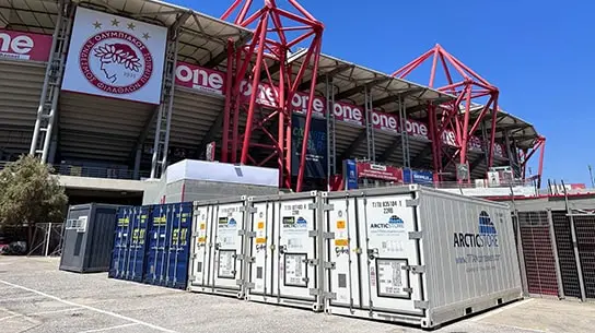 Supercupa UEFA – depozitare la rece, containere birou și multe altele