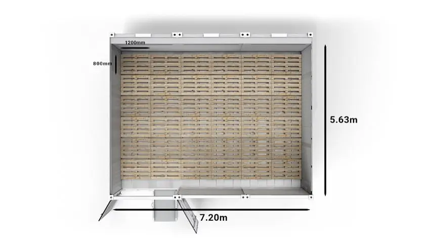 Arctic SuperStore de 20 ft cu paleți
