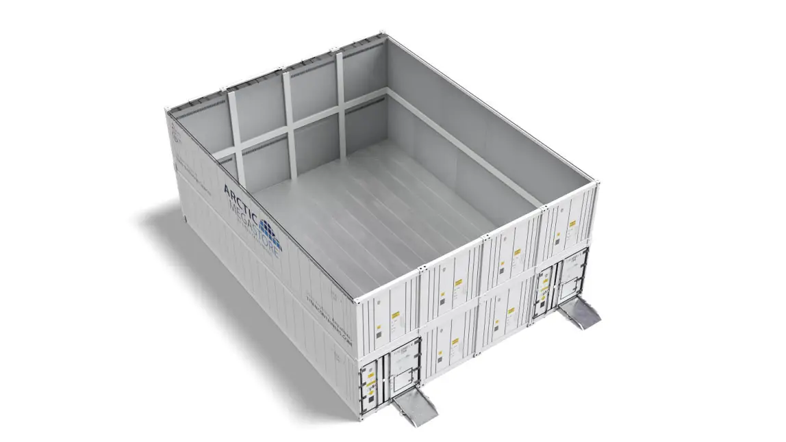 Arctic MegaStore soluție modulară de depozitare frigorifică de mare capacitate de la TITAN Containers